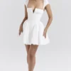Florence White Cotton Corset Mini Dress Florence White Cotton Corset Mini Dress