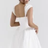Florence White Cotton Corset Mini Dress Florence White Cotton Corset Mini Dress