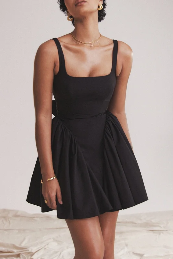 Florianne Black Bow Mini Dress Florianne Black Bow Mini Dress