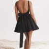 Florianne Black Bow Mini Dress Florianne Black Bow Mini Dress