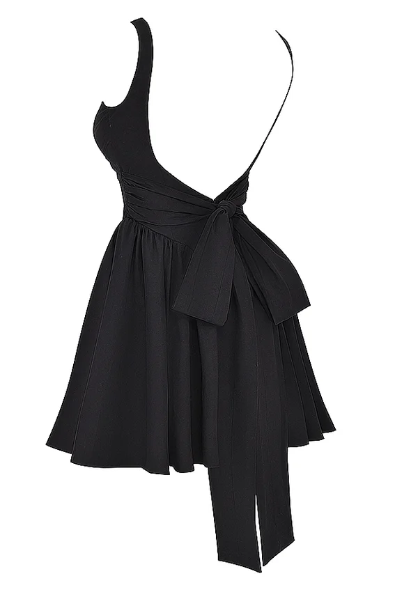 Florianne Black Bow Mini Dress Florianne Black Bow Mini Dress