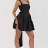 Florianne Black Bow Mini Dress Florianne Black Bow Mini Dress