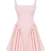 Florianne Soft Peach Bow Mini Dress Florianne Soft Peach Bow Mini Dress