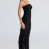 Fornarina Black Gathered Stretch Mesh Maxi Dress Fornarina Black Gathered Stretch Mesh Maxi Dress