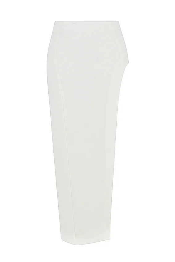 Francesca Ivory Thigh Split Midi Skirt Francesca Ivory Thigh Split Midi Skirt