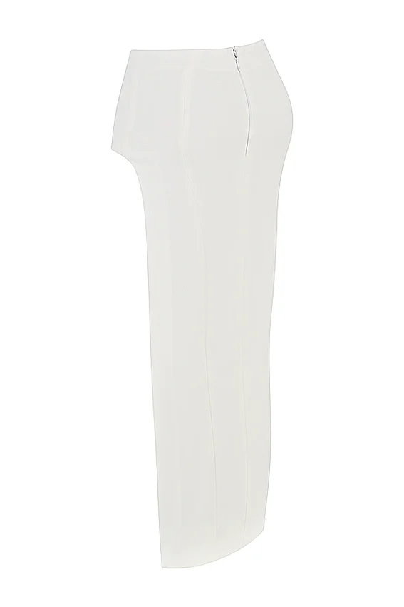 Francesca Ivory Thigh Split Midi Skirt Francesca Ivory Thigh Split Midi Skirt