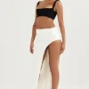 Francesca Ivory Thigh Split Midi Skirt Francesca Ivory Thigh Split Midi Skirt