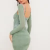 Freyja Green Gathered Corset Dress Freyja Green Gathered Corset Dress