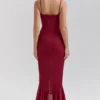 Gabbi Wine Ruffled Front Gown Gabbi Wine Ruffled Front Gown