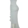 Gabriella Pistachio Ruffled Front Gown Gabriella Pistachio Ruffled Front Gown