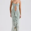 Gabriella Pistachio Ruffled Front Gown Gabriella Pistachio Ruffled Front Gown