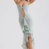 Gabriella Pistachio Ruffled Front Gown Gabriella Pistachio Ruffled Front Gown