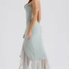 Gabriella Pistachio Ruffled Front Gown Gabriella Pistachio Ruffled Front Gown