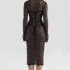 Gaia Black Lace Corset Midi Dress Gaia Black Lace Corset Midi Dress
