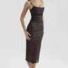 Gaia Black Lace Corset Midi Dress Gaia Black Lace Corset Midi Dress