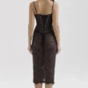 Gaia Black Lace Corset Midi Dress Gaia Black Lace Corset Midi Dress