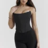 Genevieve Black Lace Back Corset Genevieve Black Lace Back Corset