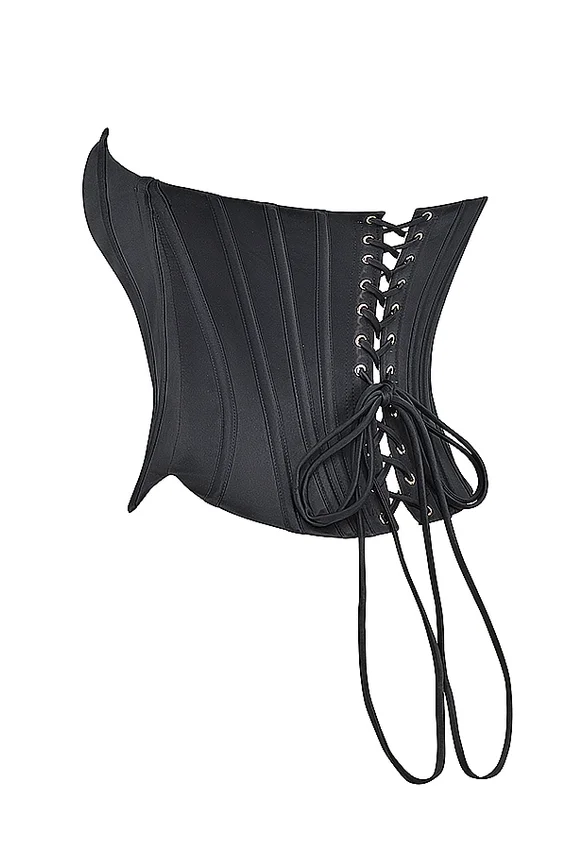 Genevieve Black Lace Back Corset Genevieve Black Lace Back Corset