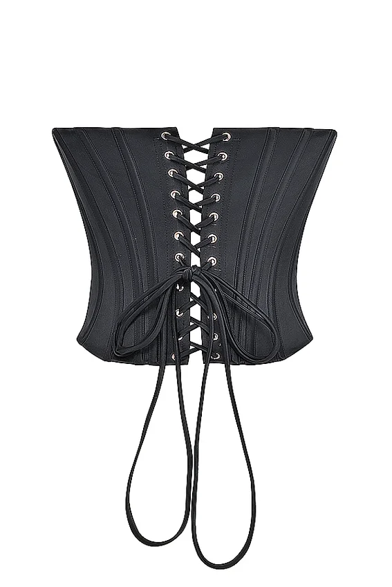 Genevieve Black Lace Back Corset Genevieve Black Lace Back Corset