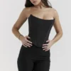 Genevieve Black Lace Back Corset Genevieve Black Lace Back Corset