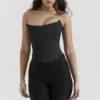 Genevieve Black Lace Back Corset Genevieve Black Lace Back Corset