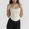 Genevieve Vintage Cream Lace Back Corset
