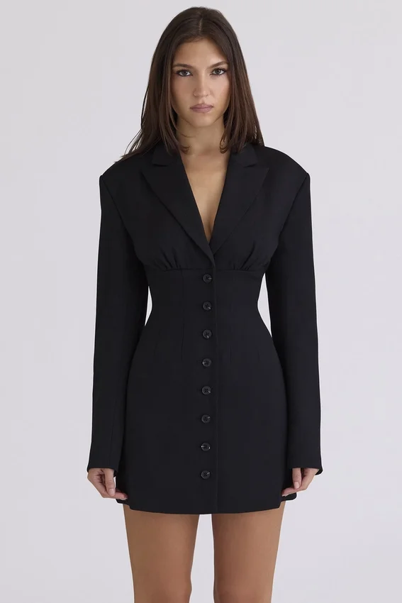 Georgia Black Hourglass Blazer Dress Georgia Black Hourglass Blazer Dress