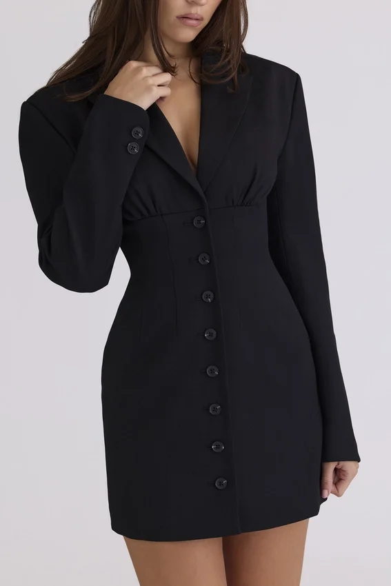 Georgia Black Hourglass Blazer Dress Georgia Black Hourglass Blazer Dress