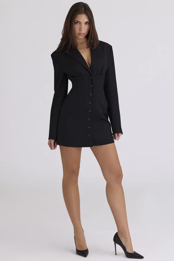 Georgia Black Hourglass Blazer Dress Georgia Black Hourglass Blazer Dress