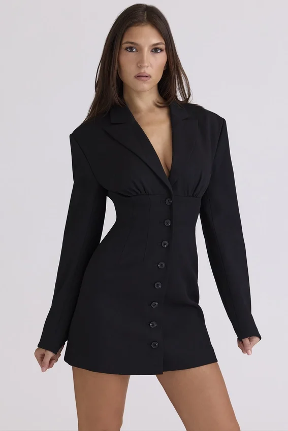 Georgia Black Hourglass Blazer Dress Georgia Black Hourglass Blazer Dress
