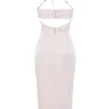 Georgia Crystal Satin and Lace Midi Dress Georgia Crystal Satin and Lace Midi Dress