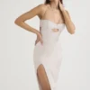 Georgia Crystal Satin and Lace Midi Dress Georgia Crystal Satin and Lace Midi Dress