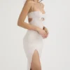 Georgia Crystal Satin and Lace Midi Dress Georgia Crystal Satin and Lace Midi Dress