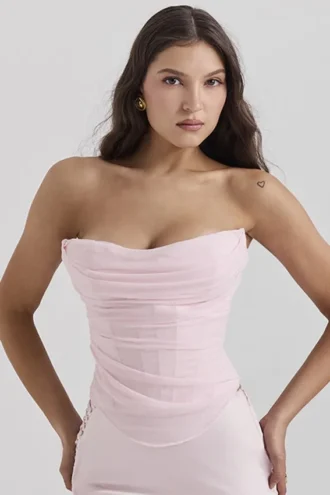 Georgie Ballerina Pink Strapless Corset