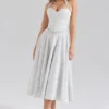 Georgie Cotton Halter Neck Polka Dot Print Midi Dress Georgie Cotton Halter Neck Polka Dot Print Midi Dress