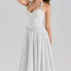 Georgie Cotton Halter Neck Polka Dot Print Midi Dress Georgie Cotton Halter Neck Polka Dot Print Midi Dress