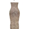 Giada Rose Gold Embroidered Sequinned Gown Giada Rose Gold Embroidered Sequinned Gown