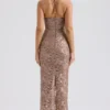 Giada Rose Gold Embroidered Sequinned Gown Giada Rose Gold Embroidered Sequinned Gown
