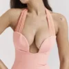 Gianina Sorbet Crepe Halter Maxi Dress Gianina Sorbet Crepe Halter Maxi Dress
