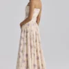 Gina Ivory Sweet Peony Floral Print Strapless Maxi Dress Gina Ivory Sweet Peony Floral Print Strapless Maxi Dress