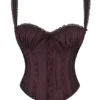 Gini Rich Brown Lace Back Corset Gini Rich Brown Lace Back Corset