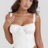 Gini White Lace Back Corset Gini White Lace Back Corset