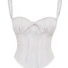 Gini White Lace Back Corset Gini White Lace Back Corset