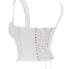 Gini White Lace Back Corset Gini White Lace Back Corset
