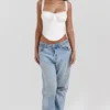 Gini White Lace Back Corset Gini White Lace Back Corset