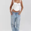 Gini White Lace Back Corset Gini White Lace Back Corset