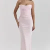 Giuliana Ballerina Pink Satin Maxi Skirt Giuliana Ballerina Pink Satin Maxi Skirt