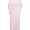 Giuliana Ballerina Pink Satin Maxi Skirt Giuliana Ballerina Pink Satin Maxi Skirt