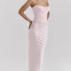 Giuliana Ballerina Pink Satin Maxi Skirt Giuliana Ballerina Pink Satin Maxi Skirt