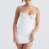 Grace Ivory Crystallised Mini Dress Grace Ivory Crystallised Mini Dress